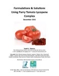 Formulations & Solutions Using Parry Tomato Lycopene Complex